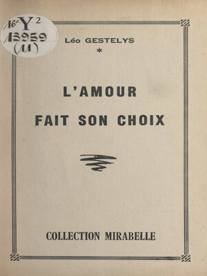 cover image of L'amour fait son choix